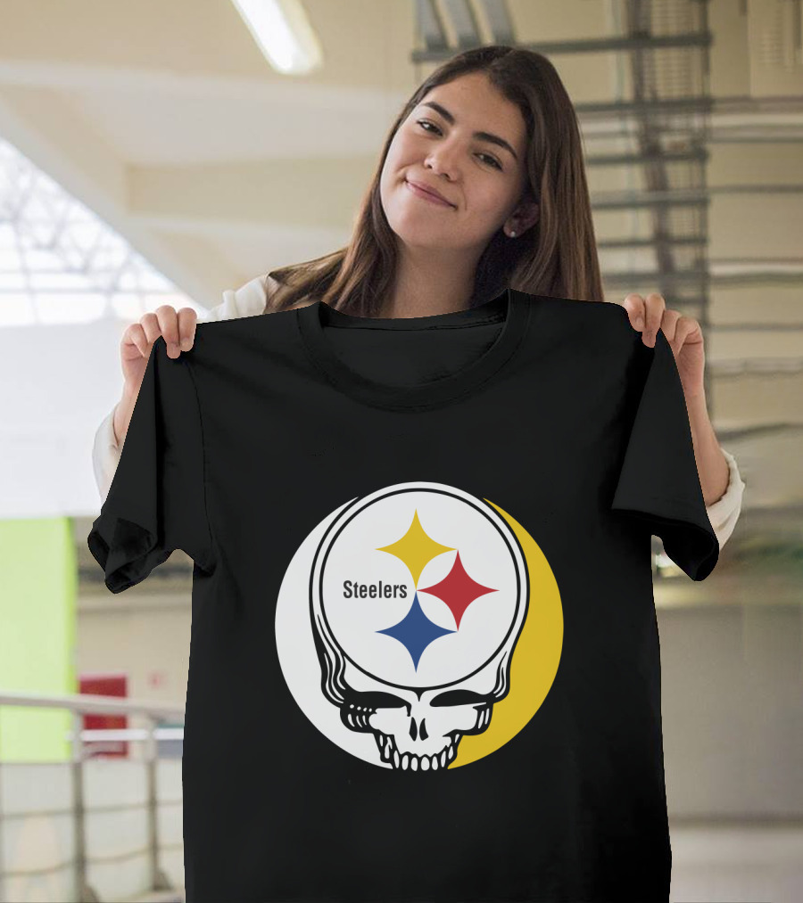 GRATEFUL DEAD Steelers Skull with Team T-Shirt