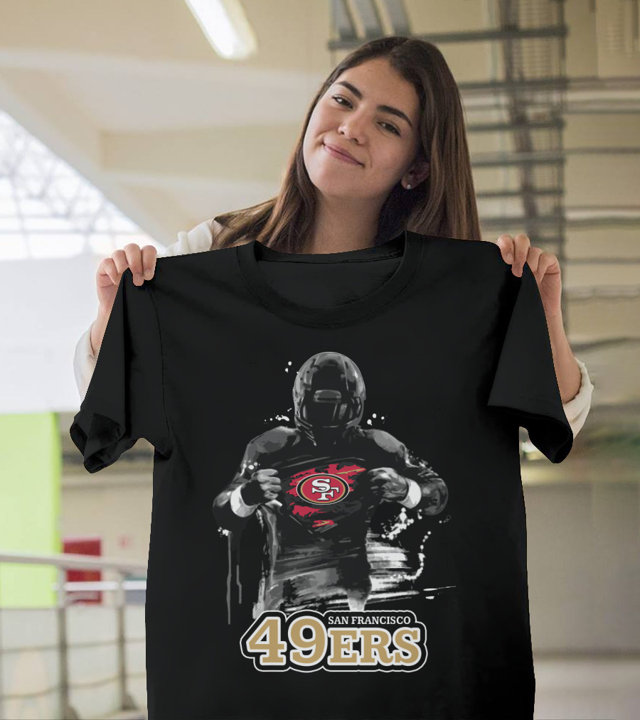San Francisco 49ers Football Hero Logo Burst T-Shirt