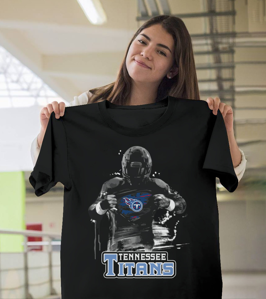 Tennessee Titans Football Superhero Fan Gear T-Shirt