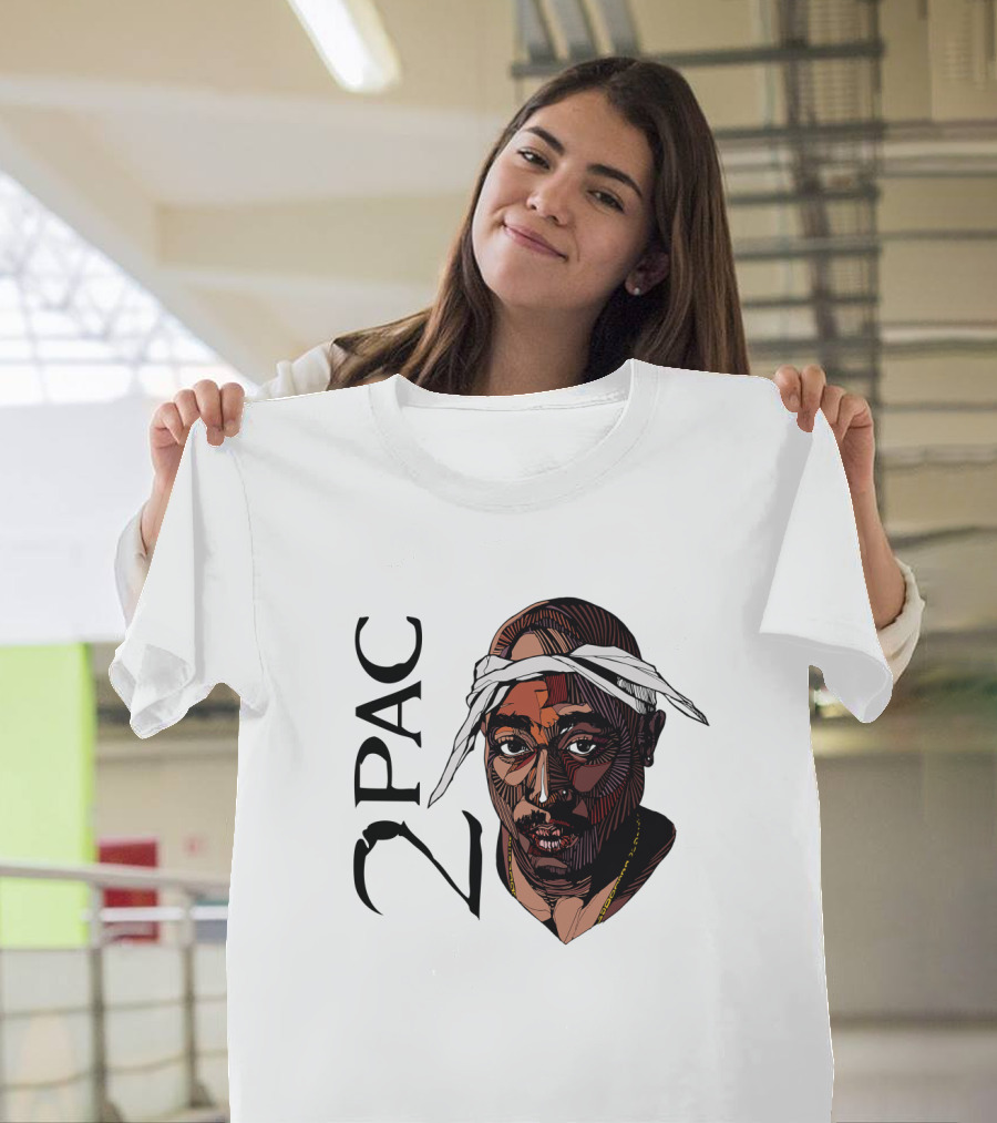 Tupac Shakur 2Pac Bandana Rapn T-Shirt