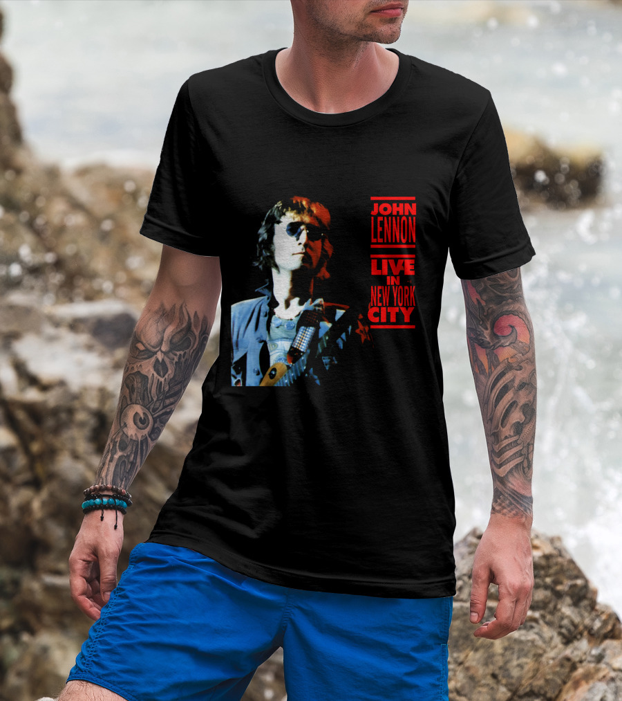 John Lennon Live In New York City T-Shirt