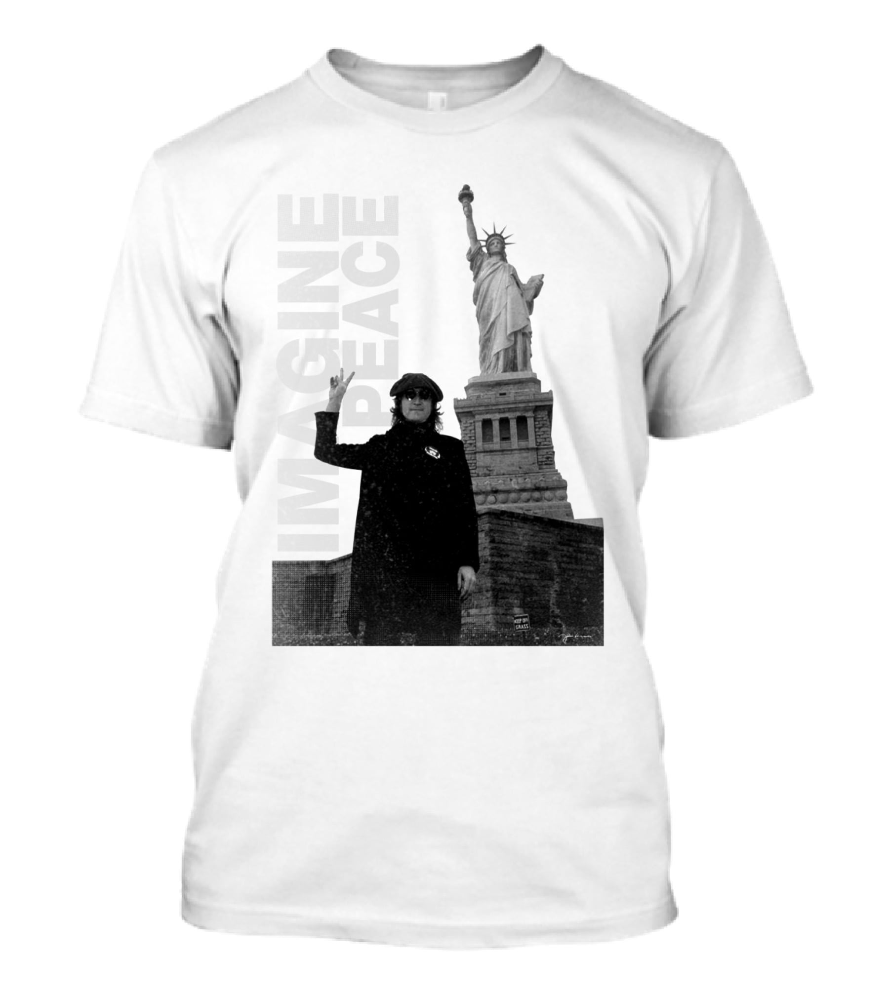 Imagine Peace Liberty Statue JLN 08 T-Shirt