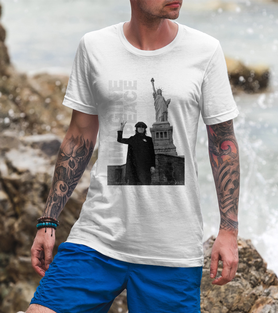 Imagine Peace Liberty Statue JLN 08 T-Shirt