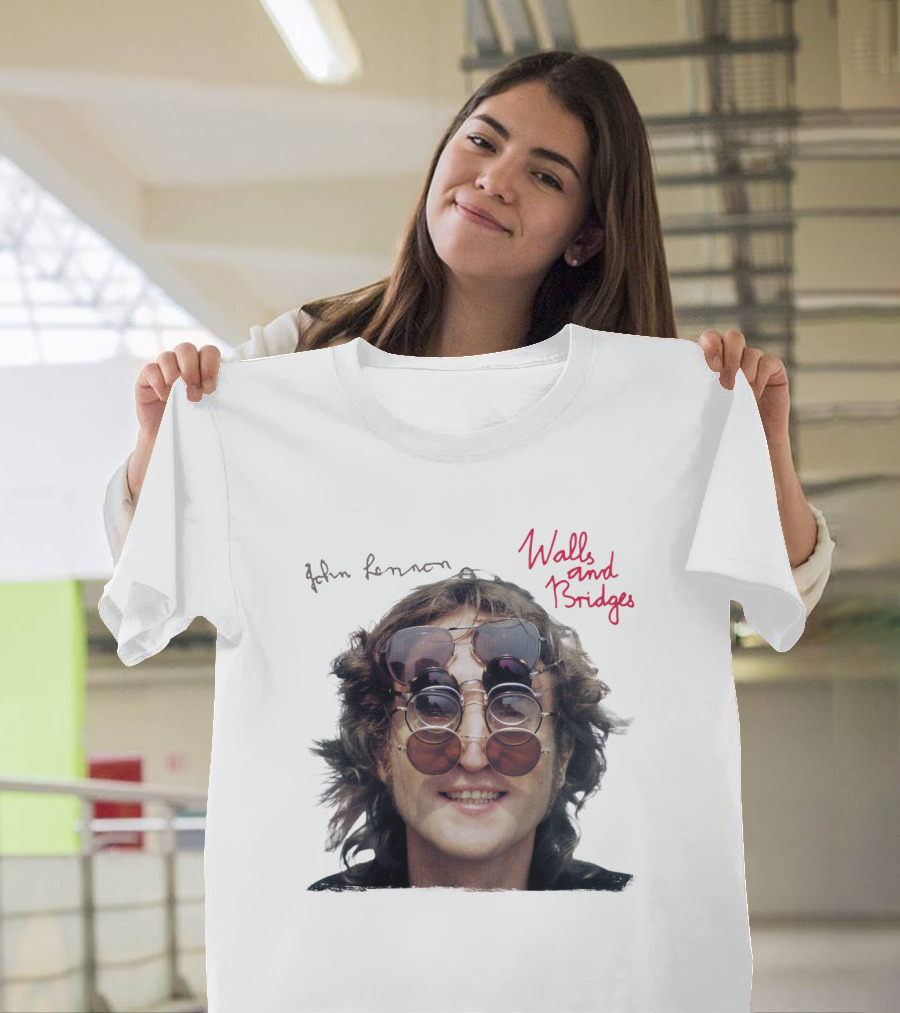 John Lennon Walls And Bridges Album Iconic Multi-Lens Sunglasses T-Shirt