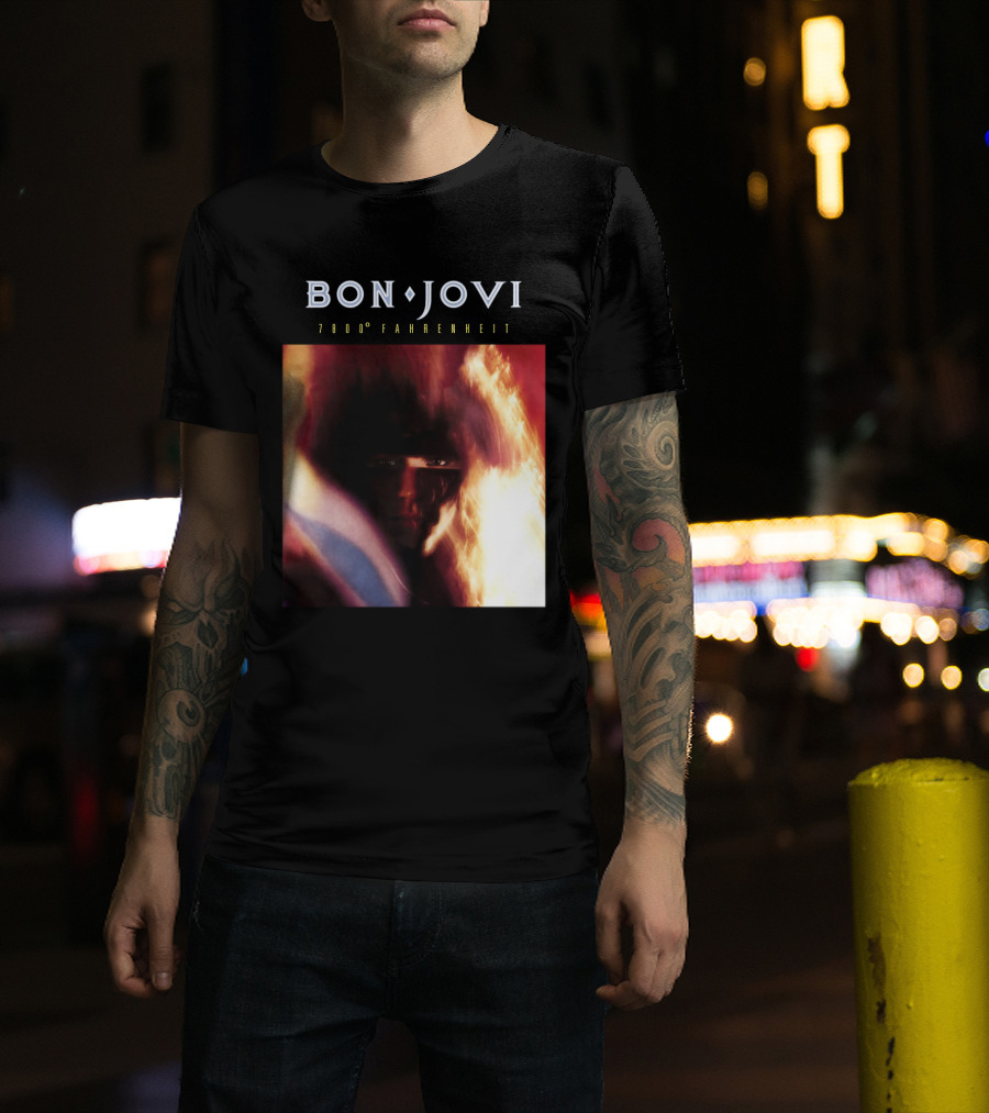 Bon Jovi 7800 Degrees Fahrenheit Album T-Shirt