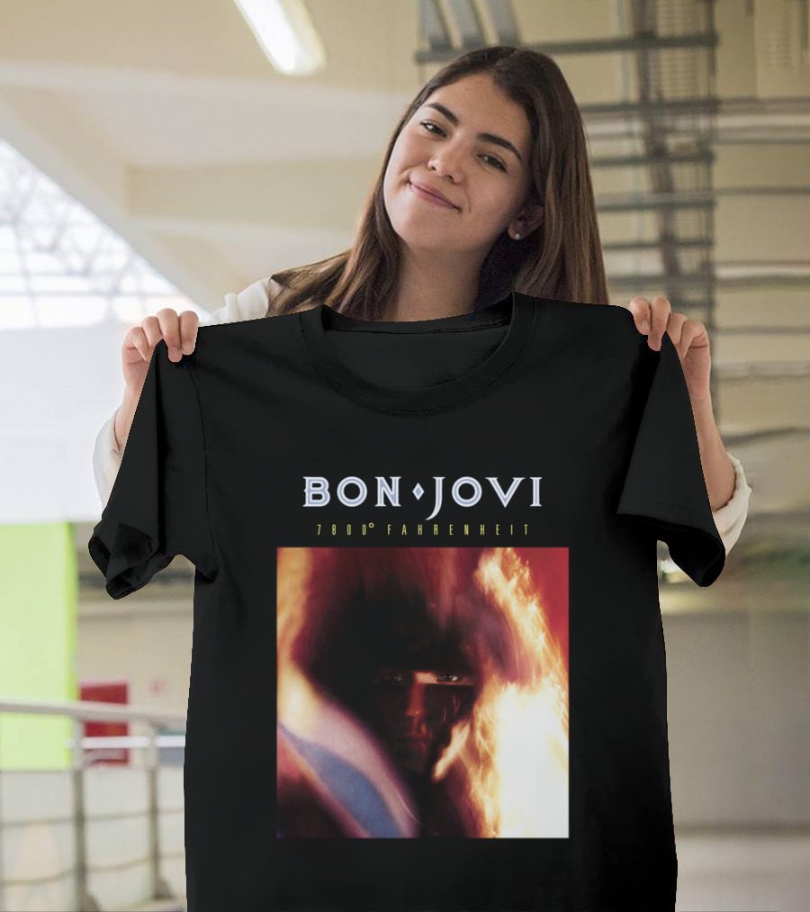 Bon Jovi 7800 Degrees Fahrenheit Album T-Shirt