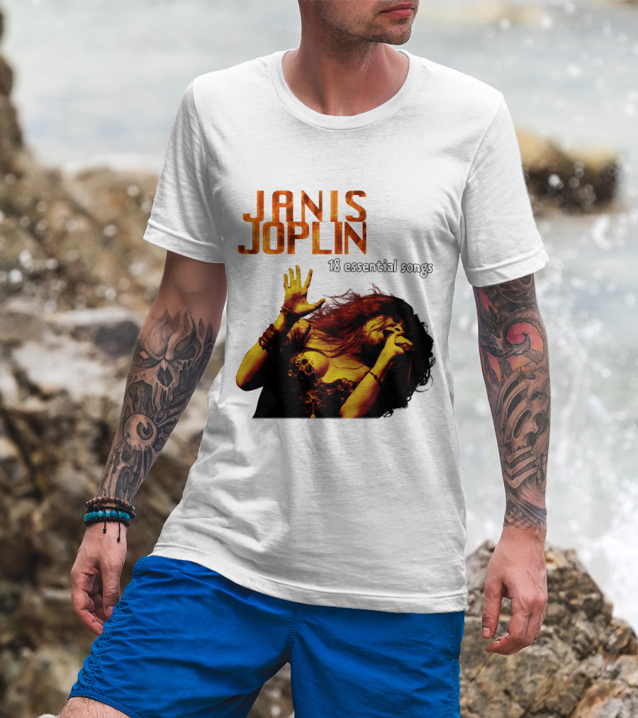 Janis Joplin 18 Essential Songs T-Shirt
