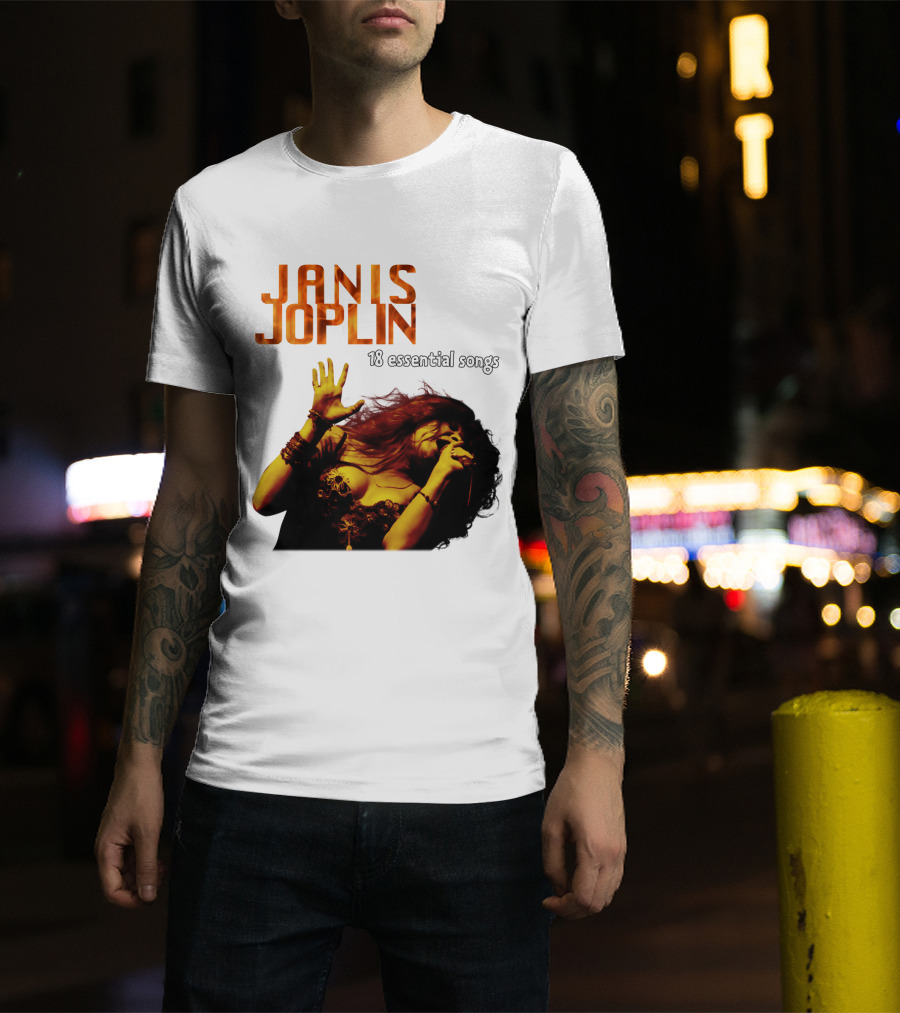 Janis Joplin 18 Essential Songs T-Shirt