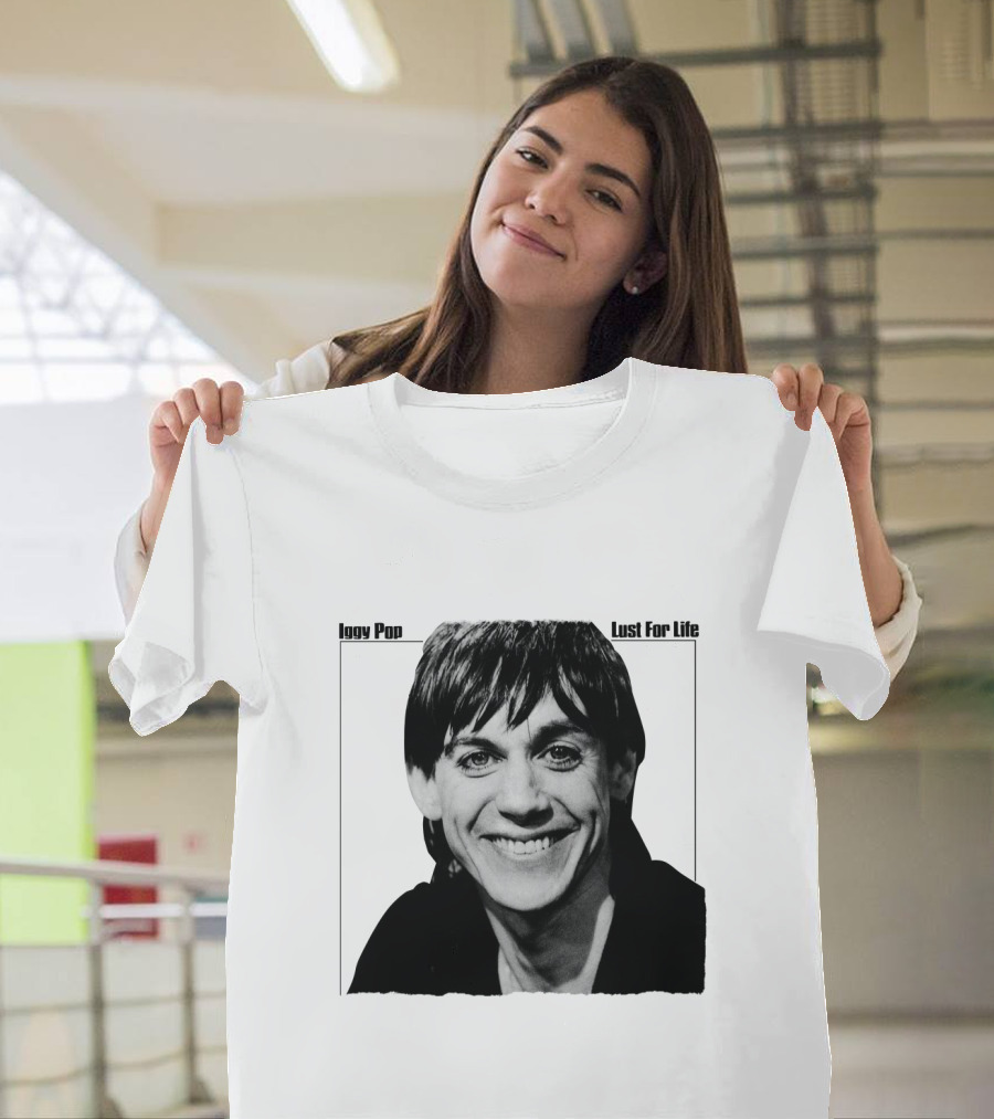 Iggy Pop Lust for Life Smiling Portrait IP&ST 02 T-Shirt