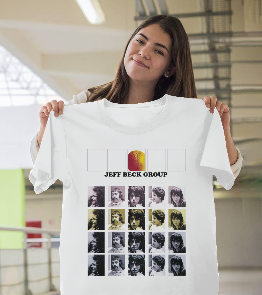 TJB 10 The Jeff Beck Group Retro Collage Portraits T-Shirt