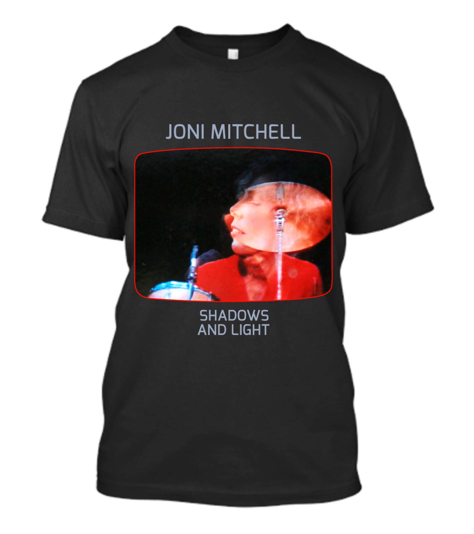 Joni Mitchell Shadows And Light Performance Album Cover Retro Music Art T-Shirt