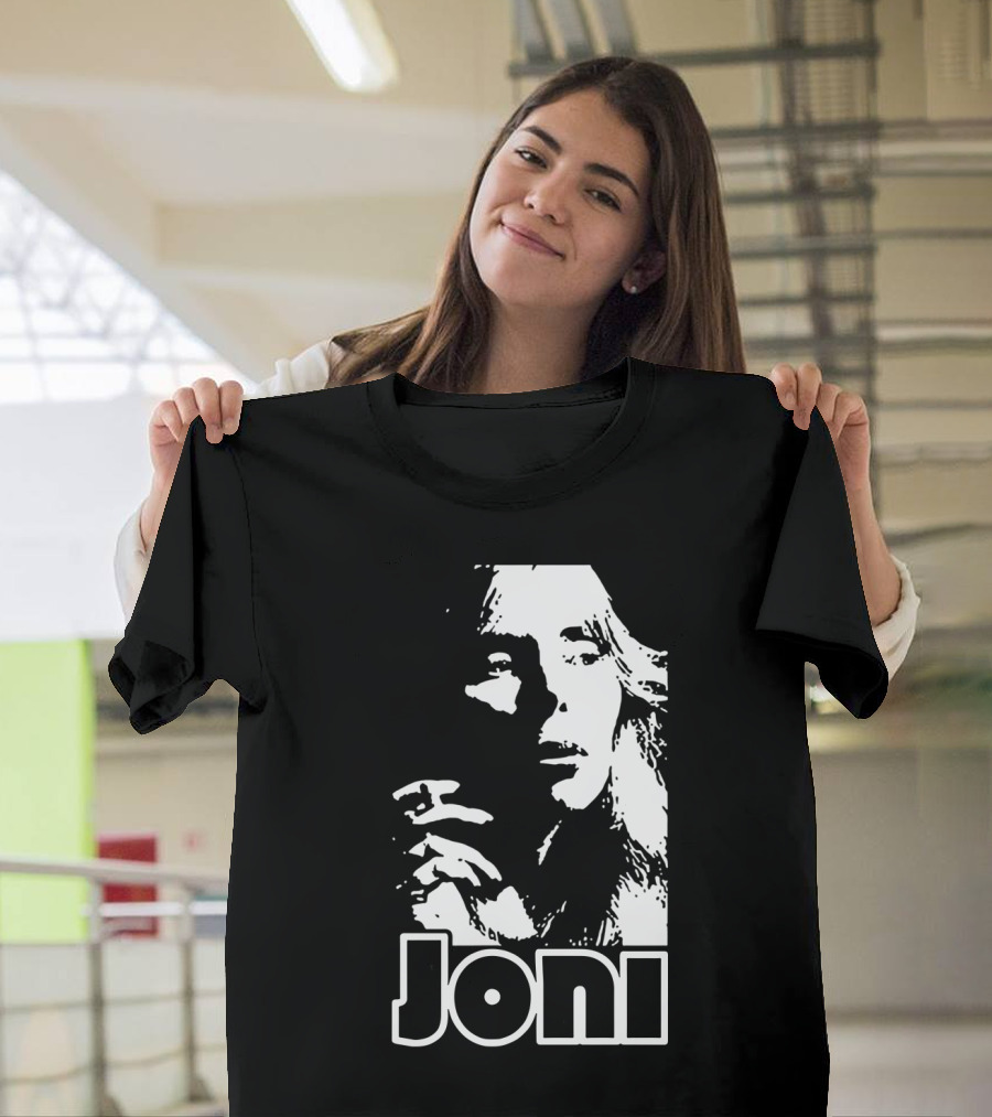 Joni Mitchell Black And White Classic T-Shirt