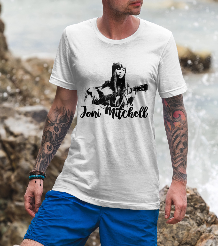 Joni Mitchell Guitar T-Shirt