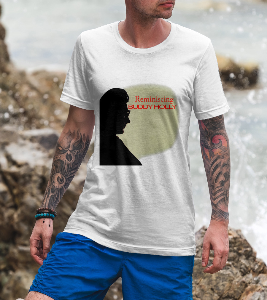 Reminiscing Buddy Holly Iconic Silhouette T-Shirt
