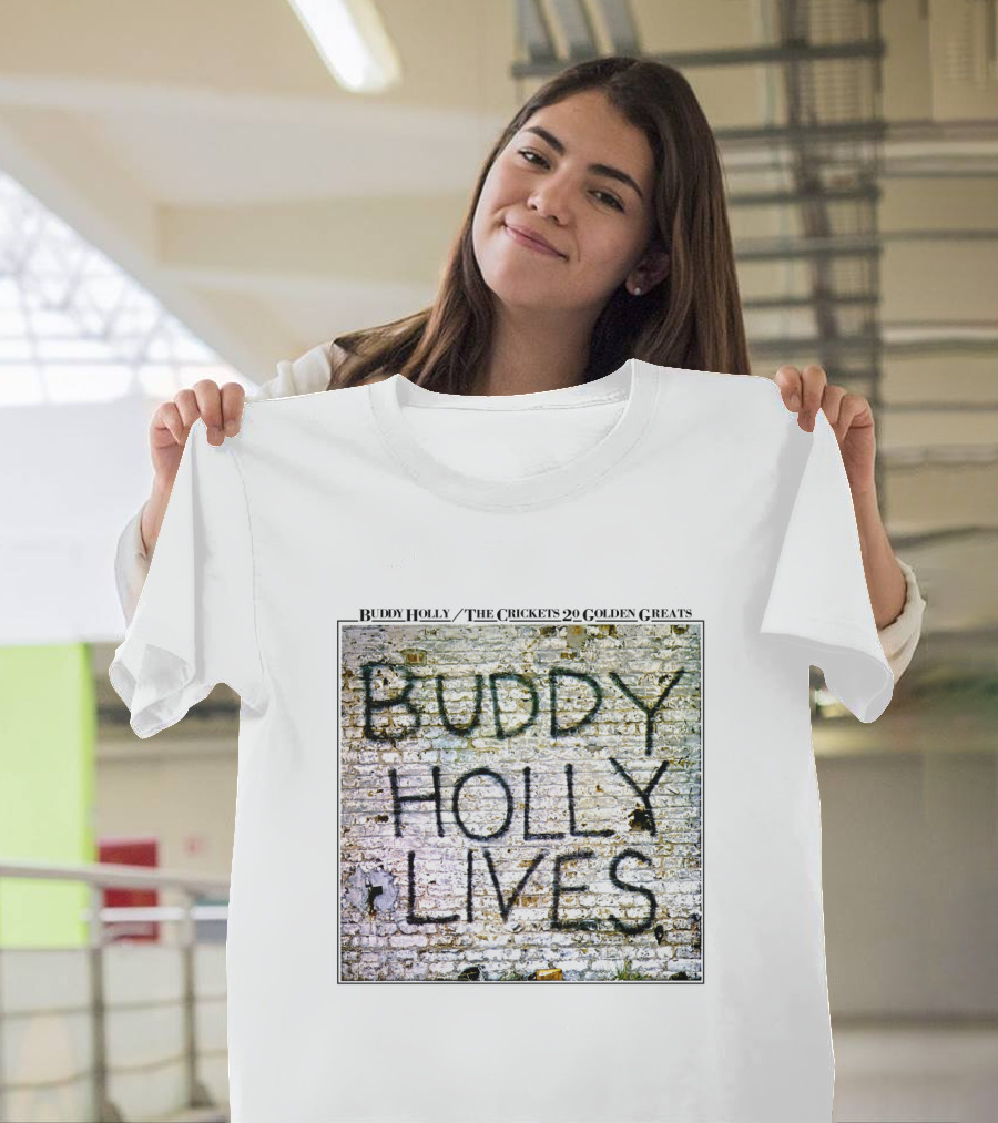 Buddy Holly The Crickets Buddy Holly Lives 20 Golden Greats T-Shirt