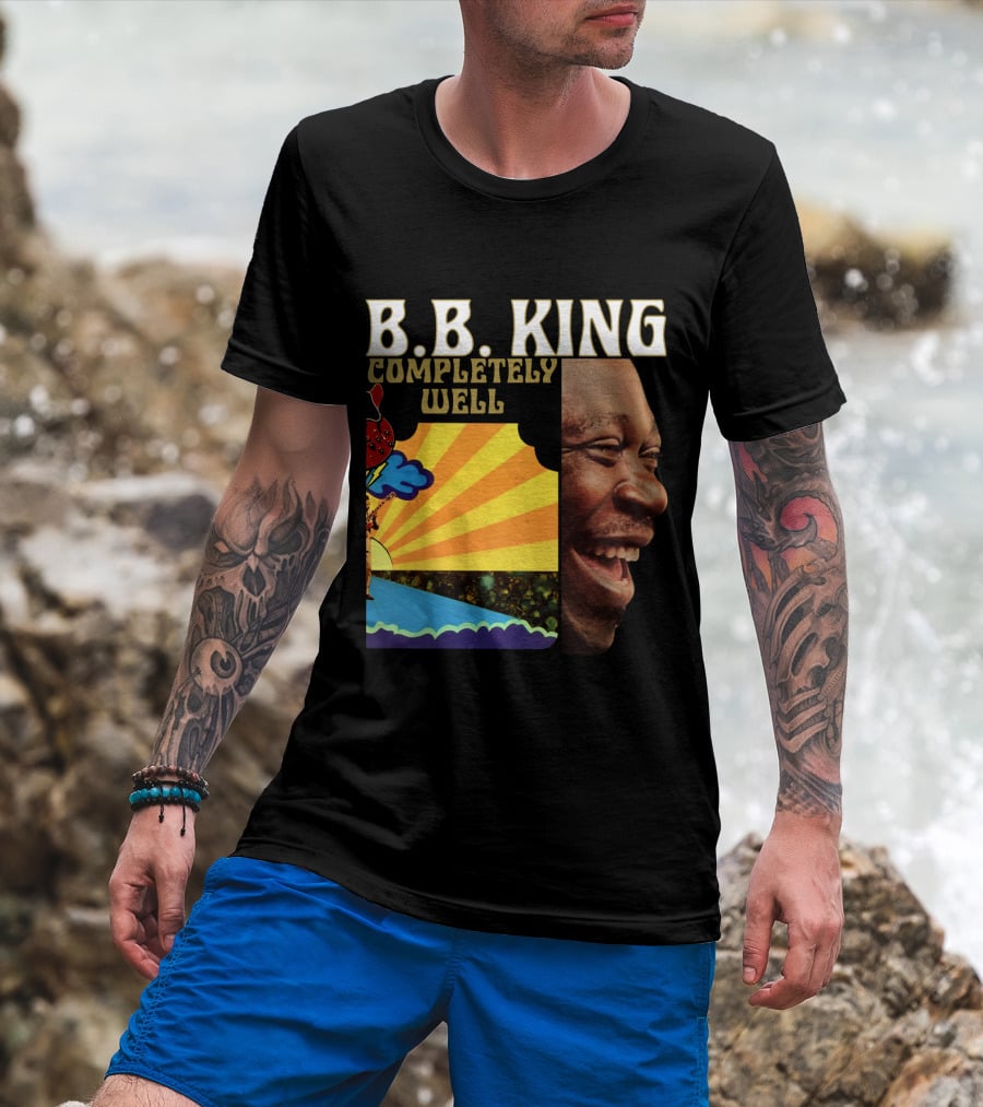 B.B. King Completely Well Vibrant Illustration With Smiling Face T-Shirt