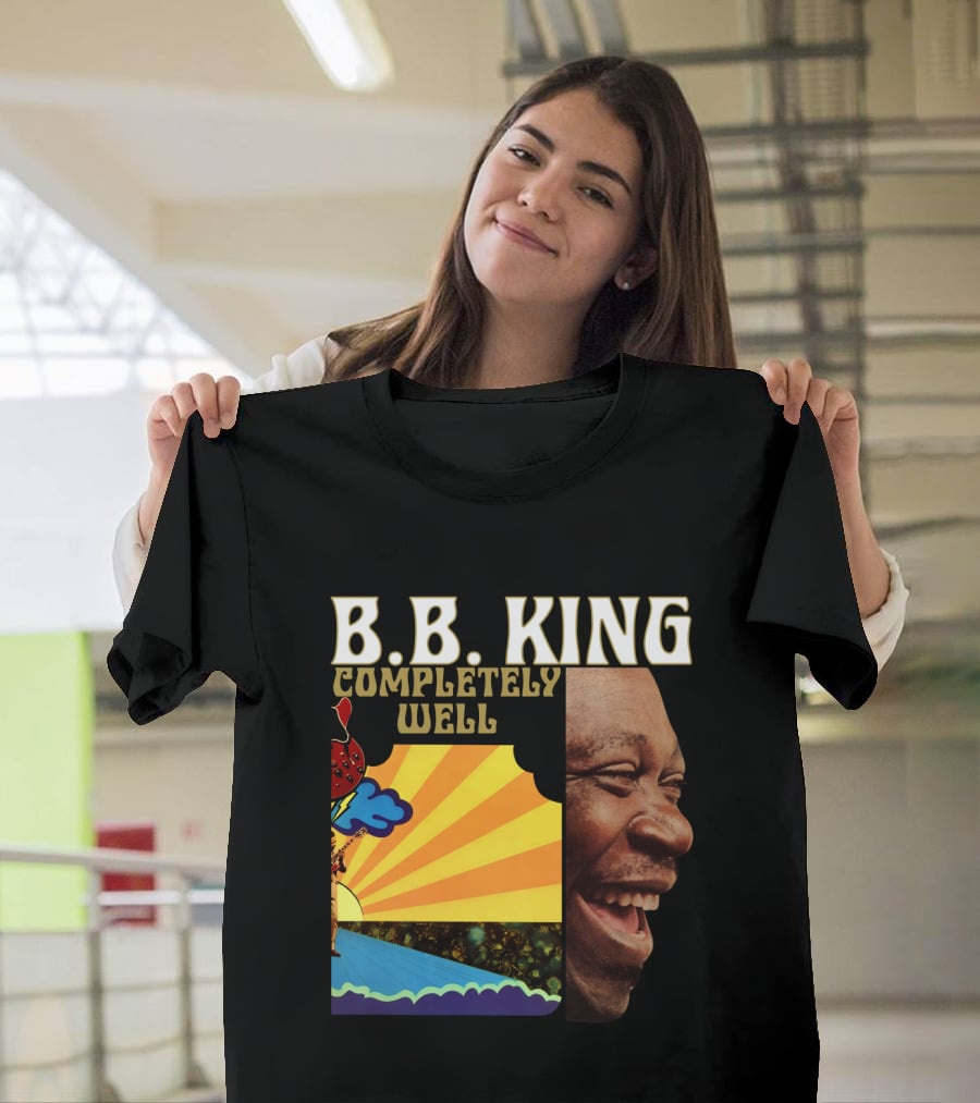 B.B. King Completely Well Vibrant Illustration With Smiling Face T-Shirt