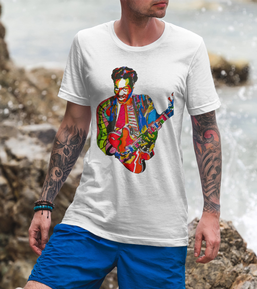 Cbr 03 Psychedelic Guitar Legend Multicolor T-Shirt