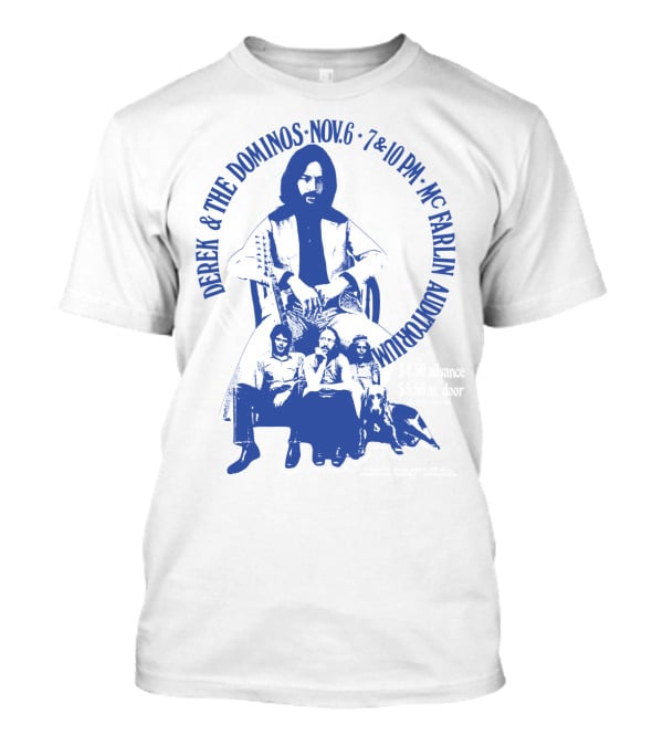 Derek & The Dominos Nov. 6 Mcfarlin Auditorium 7 & 10 Pm T-Shirt