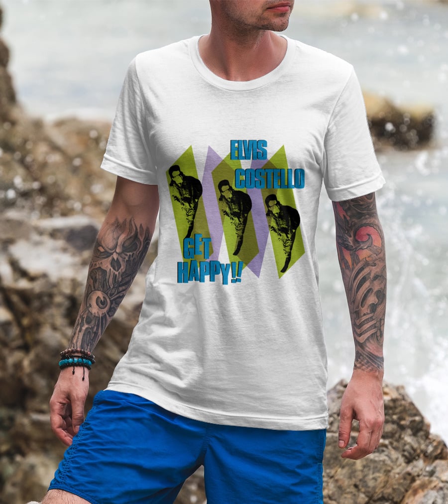 Elvis Costello Get Happy EVCTL 10 Be T-Shirt