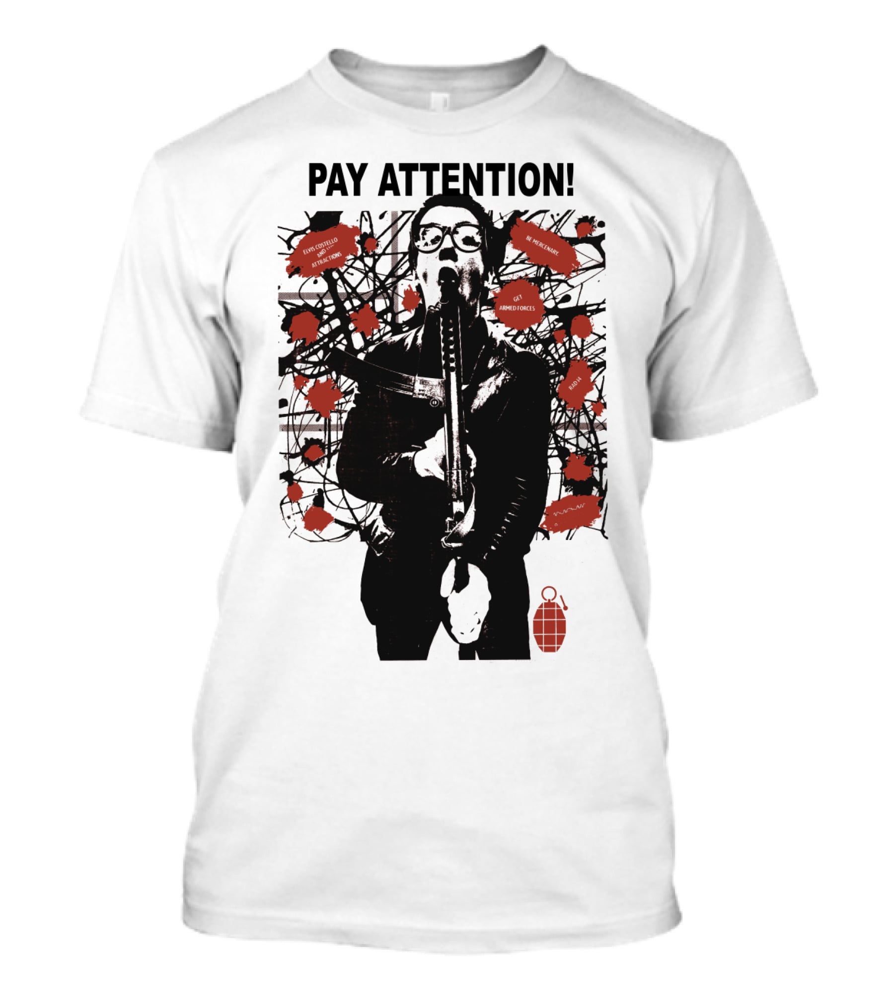 Pay Attention EVCTL 15 Amplified Warnings Get Angry New Frenzy T-Shirt