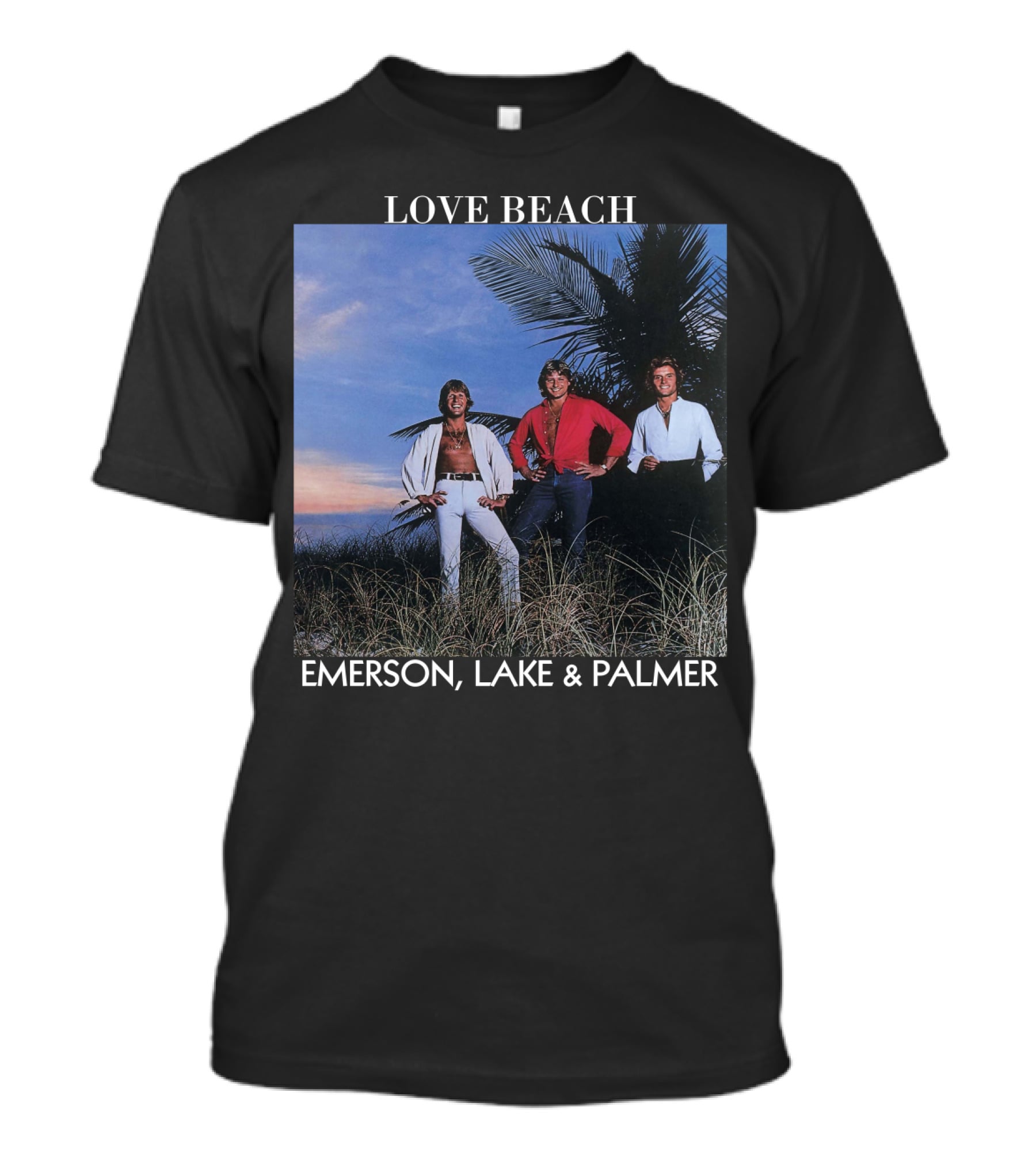 Love Beach Emerson Lake And Palmer Album Cover T-Shirt