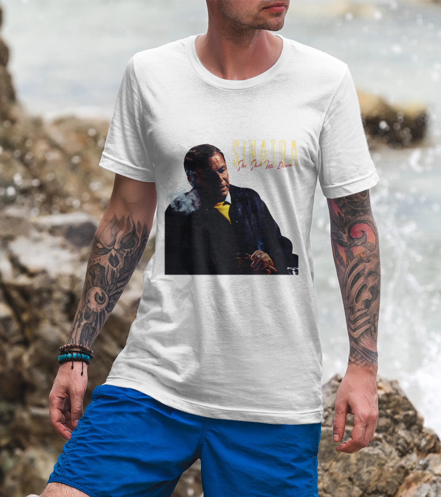 SINATRA She Shot Me Down Smoking Jacket T-Shirt