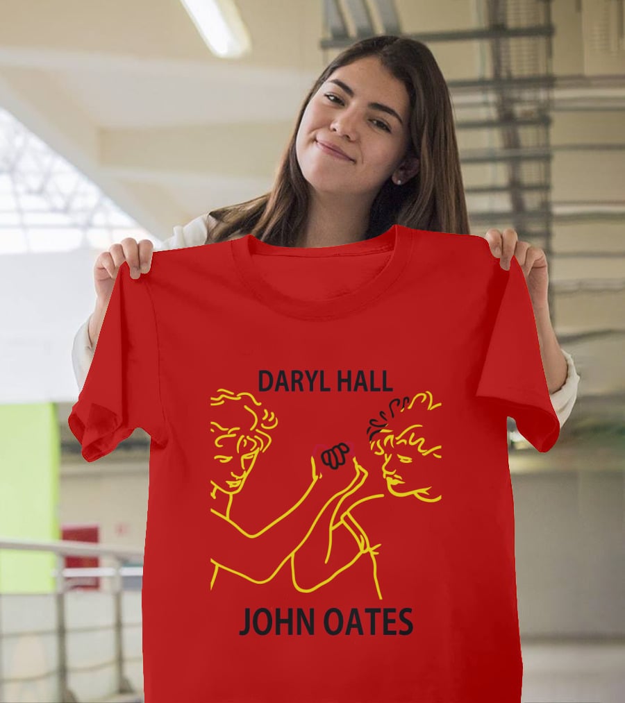 Daryl Hall And John Oates Neon Outline Duo T-Shirt