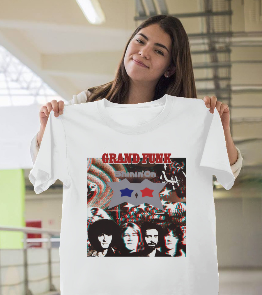Grand Funk Shinin' On Album Cover Collage 04 T-Shirt