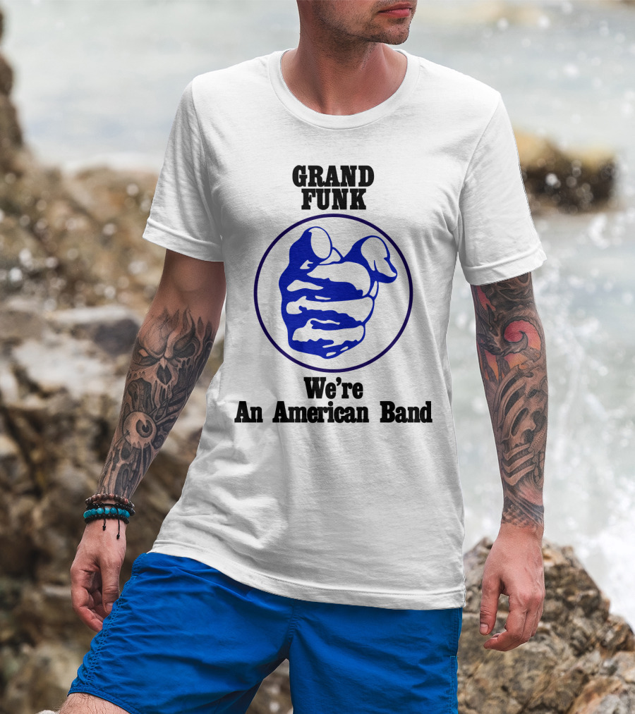 Grand Funk We're An American Band Vintage Fist T-Shirt