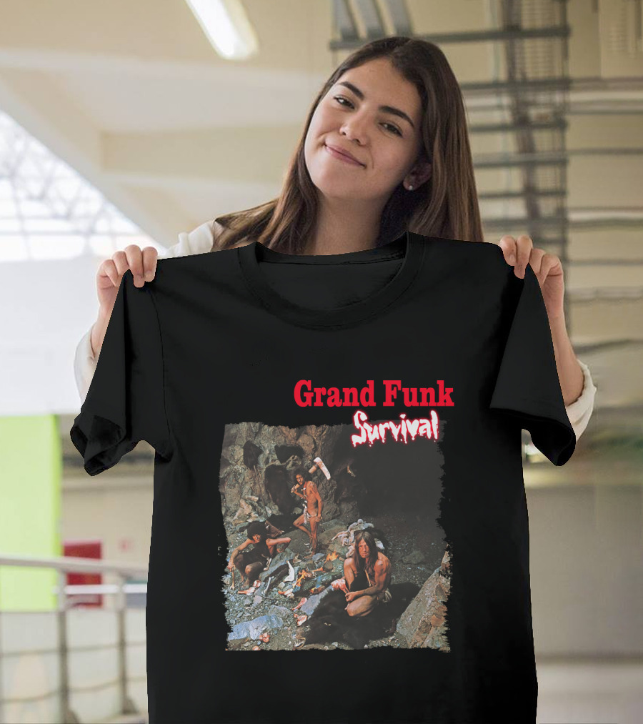 Grand Funk Survival Album Cover Cave Scene T-Shirt