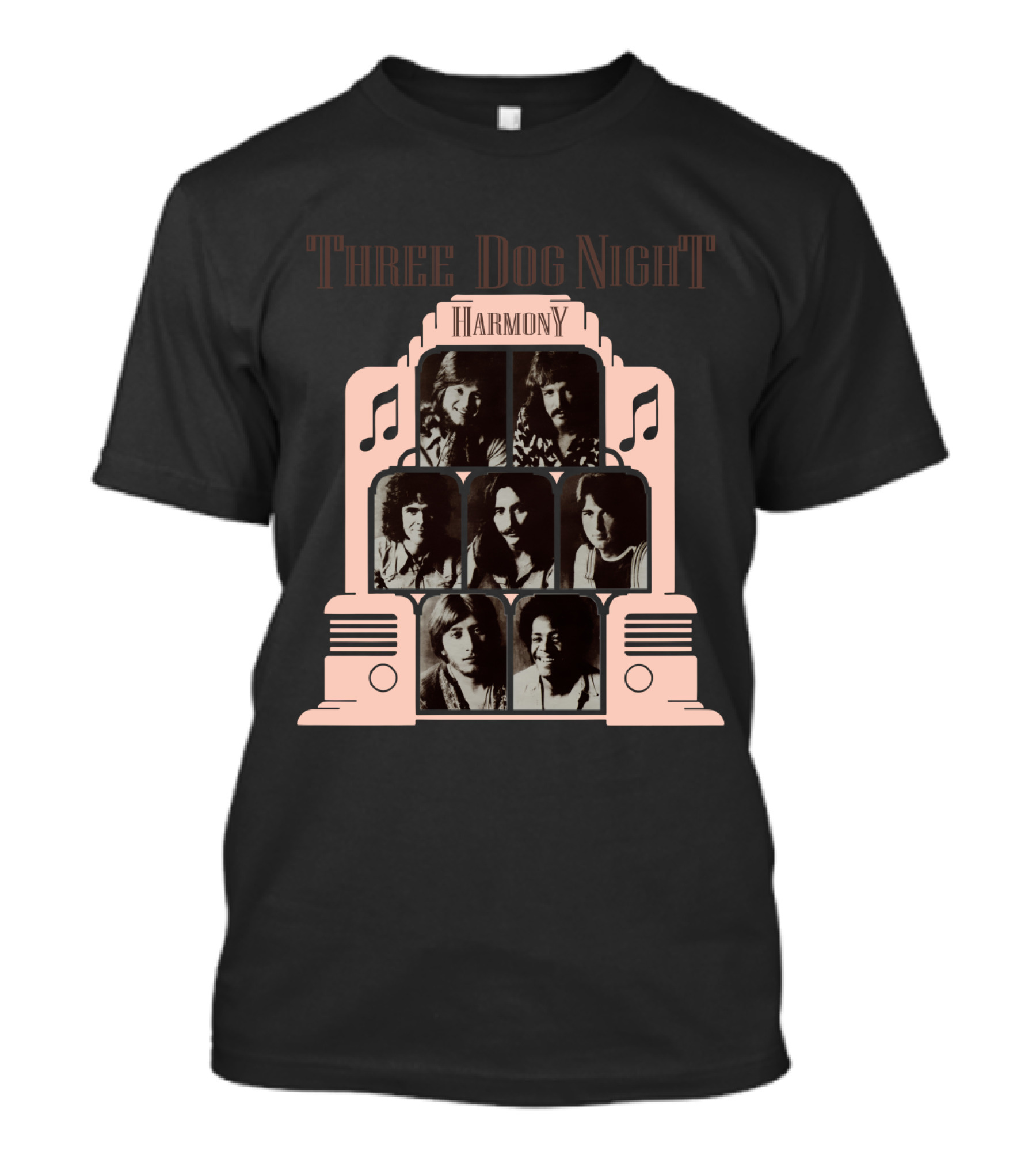 Three Dog Night Harmony Album Cover T-Shirt