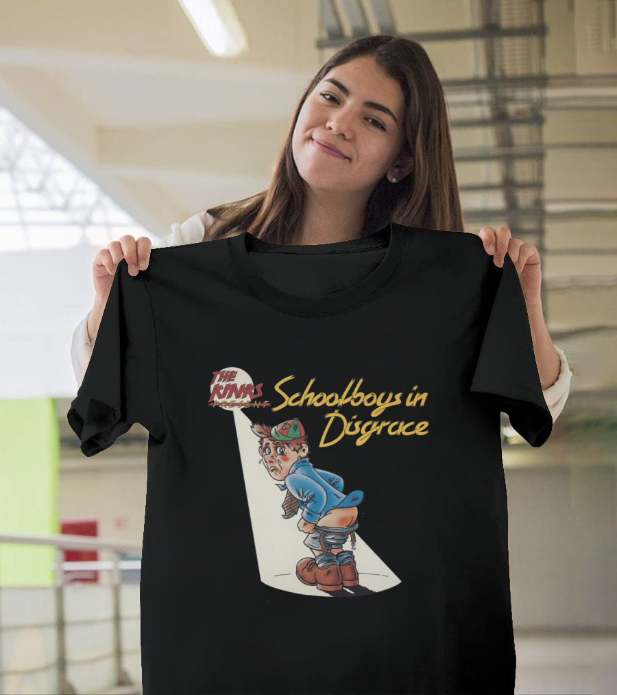 The Kinks Schoolboys in Disgrace Mischievous Cartoon T-Shirt