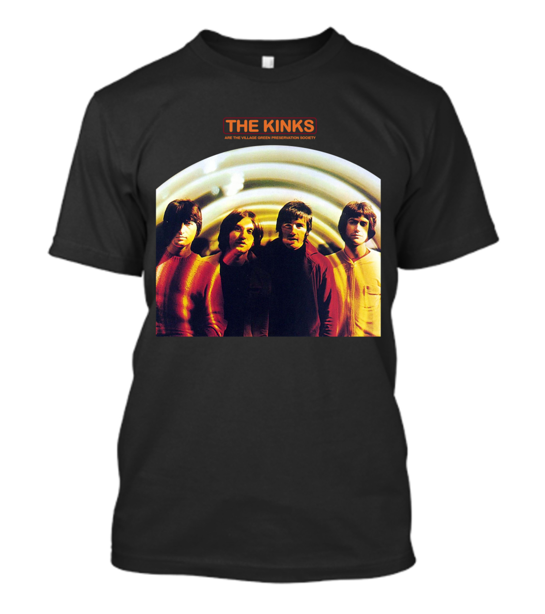 The Kinks Are The Village Green Preservation Society Album Cover With Band Members Tkk T-Shirt