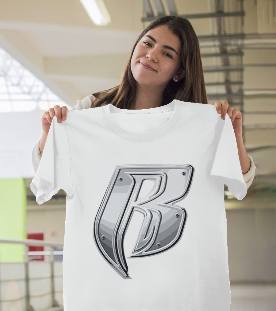 'RRD Chrome Metallic Letter B Logo' T-Shirt