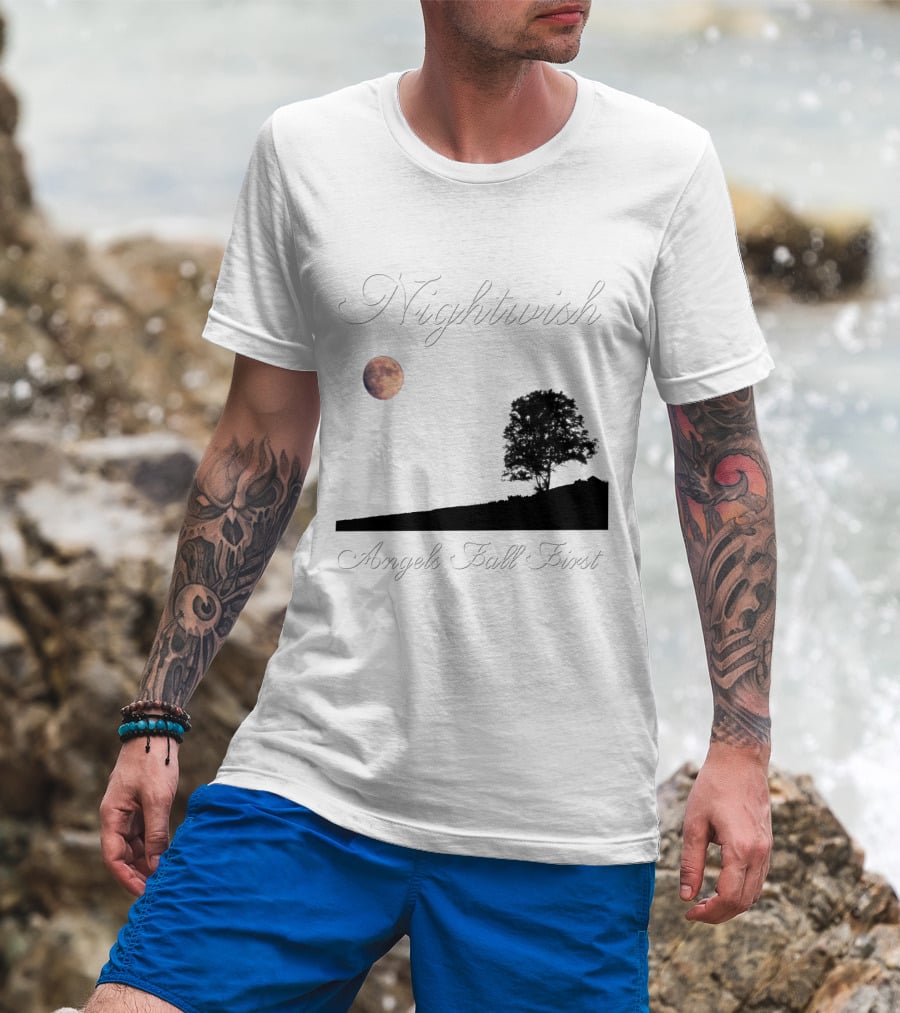 Nightwish Angels Fall First Moon And Tree T-Shirt