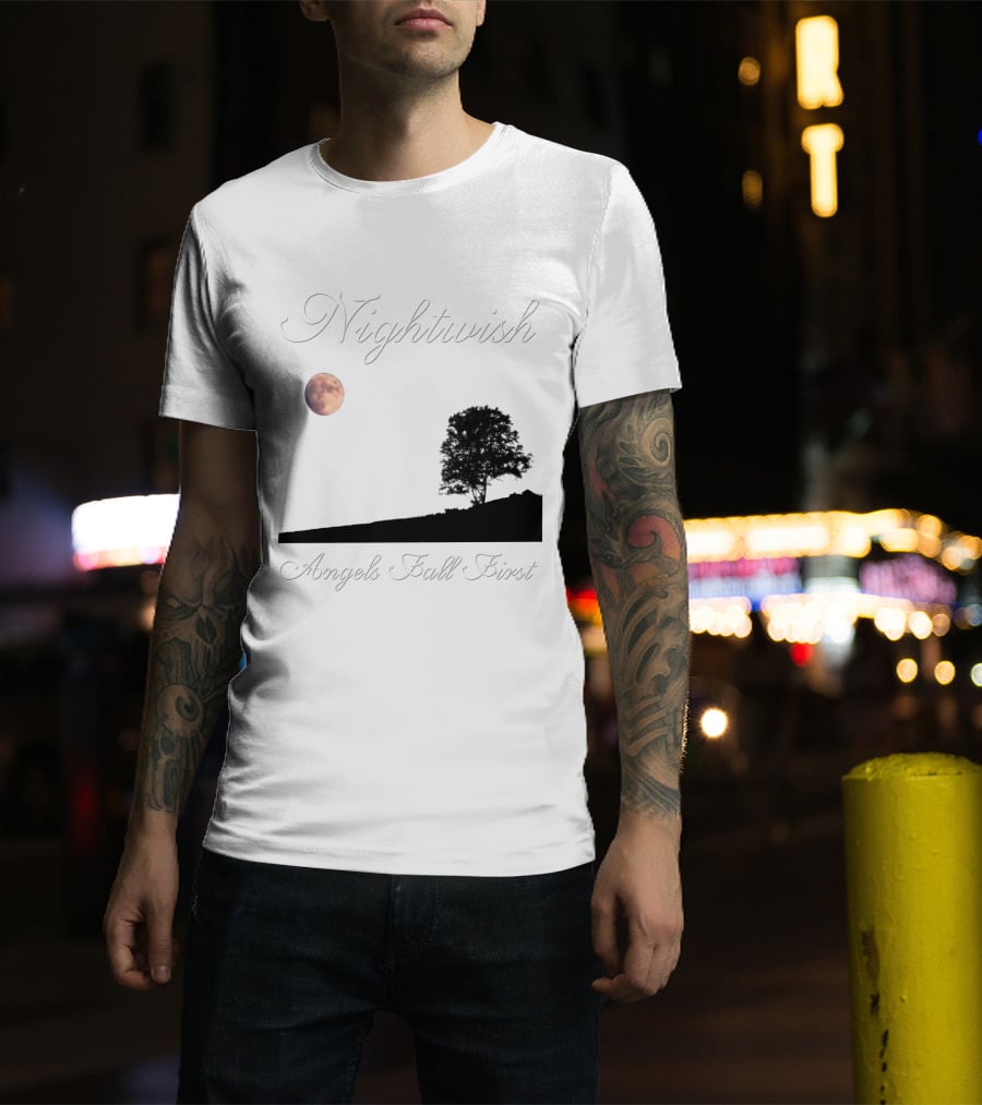 Nightwish Angels Fall First Moon And Tree T-Shirt