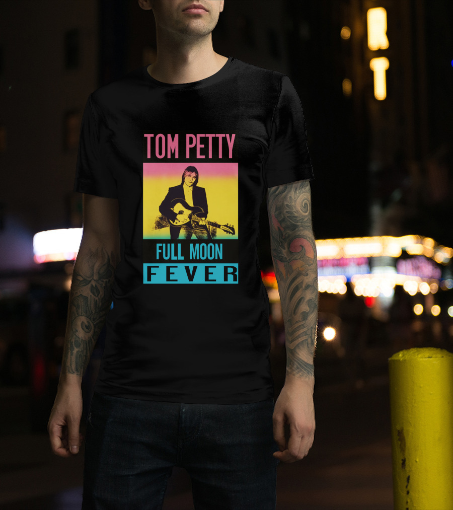 Tom Petty Full Moon Fever Retro Music Poster Tpt 07 Multicolor T-Shirt