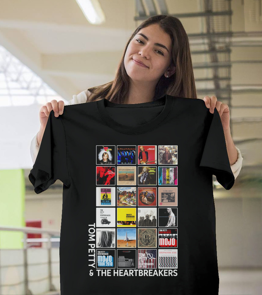 Tom Petty & The Heartbreakers Album Collection T-Shirt