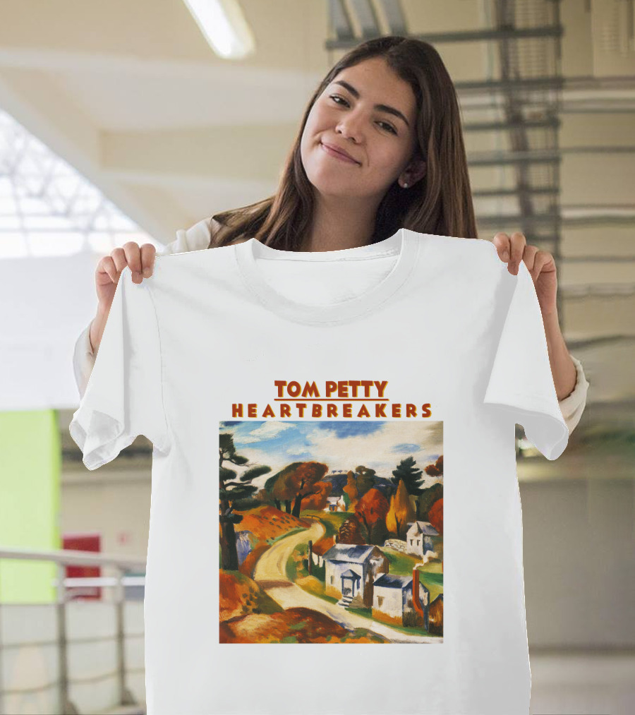 TPT 19 Tom Petty and The Heartbreakers Into the Great Wide Open Album Art Landscape T-Shirt
