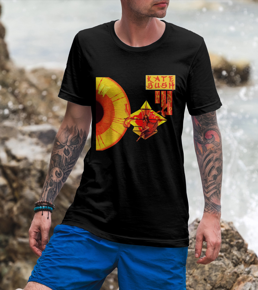 Kate Bush The Kick Inside Eye Sunburst Dance Red And Yellow T-Shirt