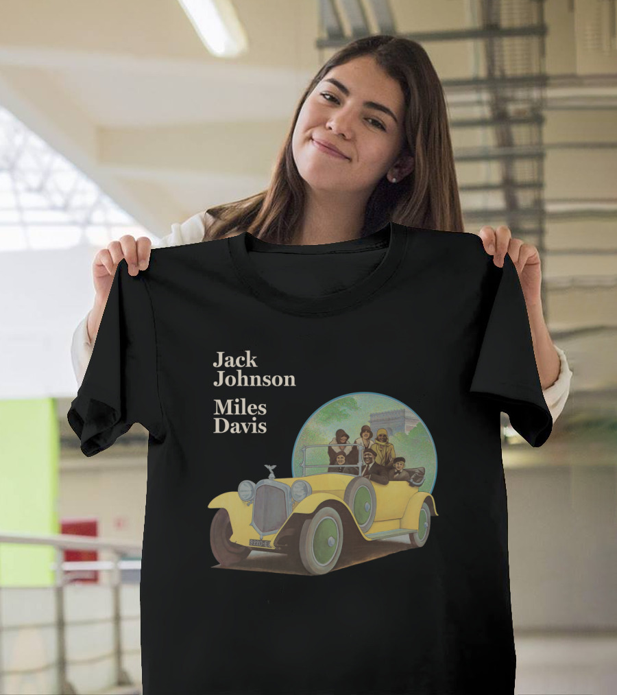 Jack Johnson Miles Davis Vintage Car Scene T-Shirt