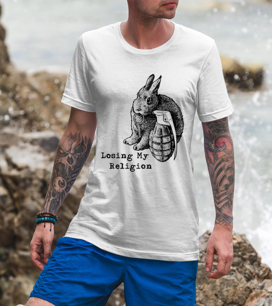 Losing My Religion Bunny Grenade REM 02 T-Shirt