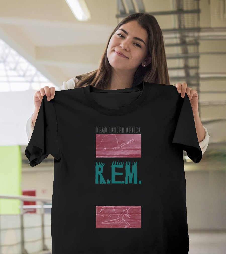 R.E.M. Dead Letter Office Album Cover Art With Line Drawings T-Shirt