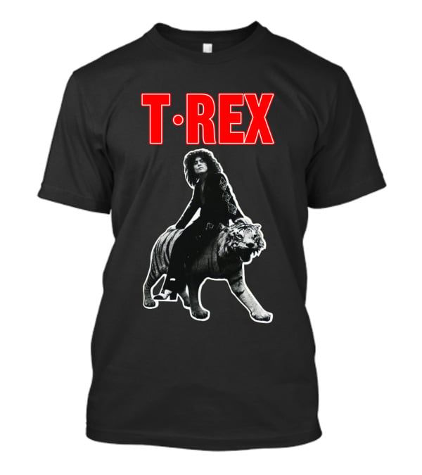 T. Rex Iconic Rock Legend Riding Tiger T-Shirt