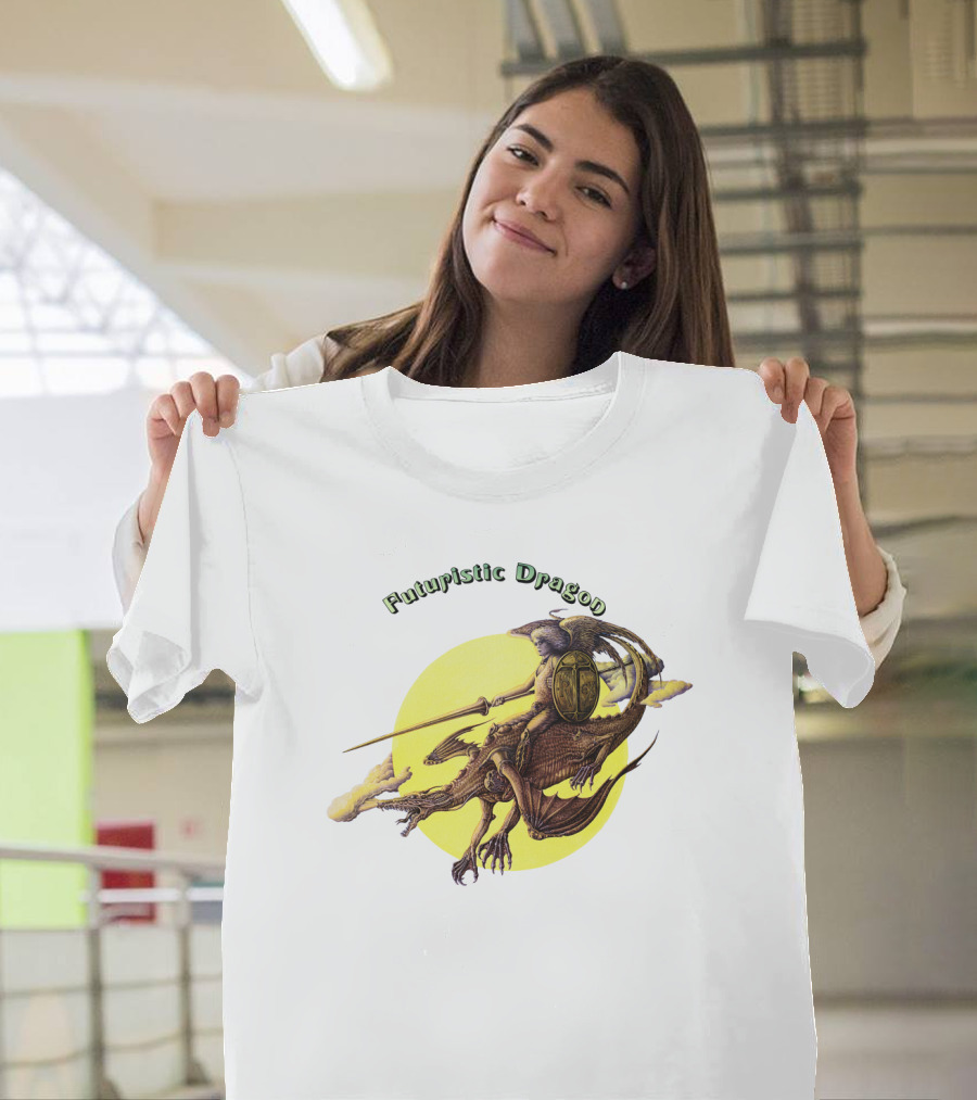 Futuristic Dragon Warrior Riding Sky Beast T-Shirt