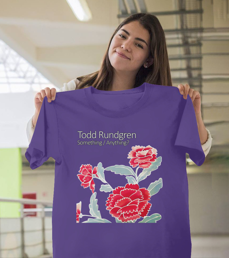 Todd Rundgren Something Anything Red Carnations Floral T-Shirt