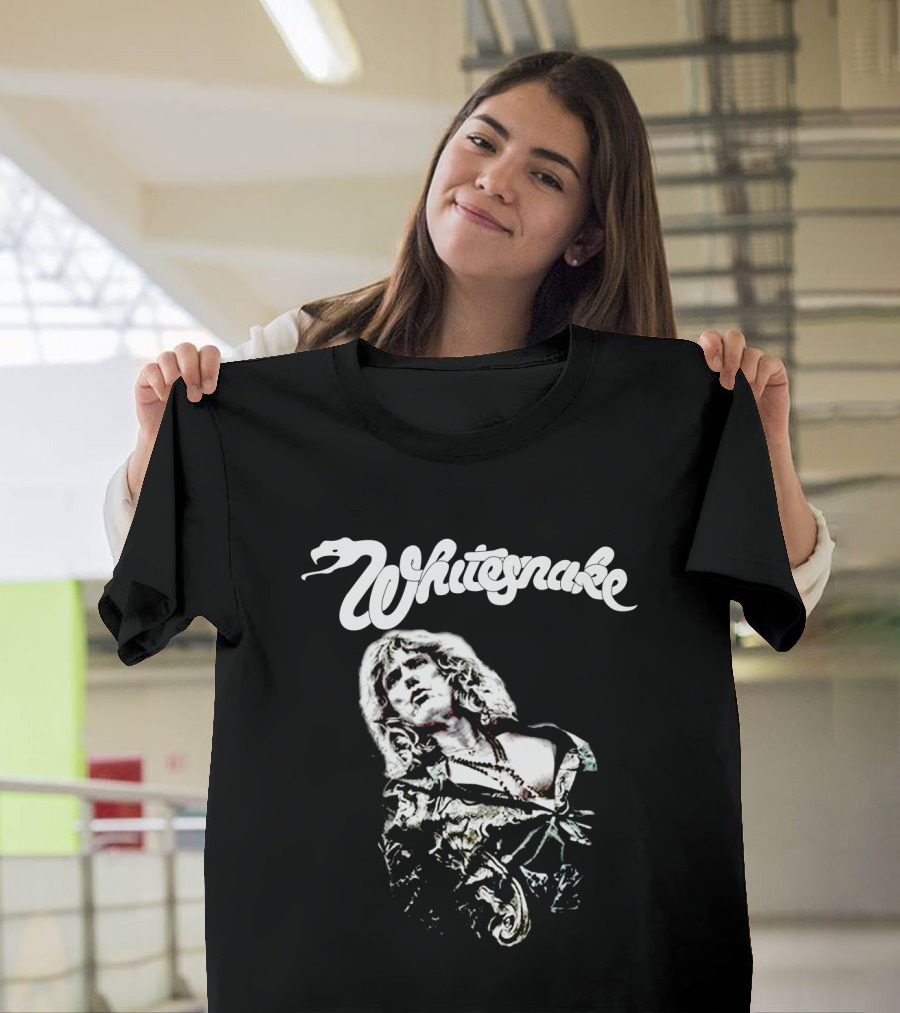 Whitesnake Logo With Image Of Rock Vocalist T-Shirt