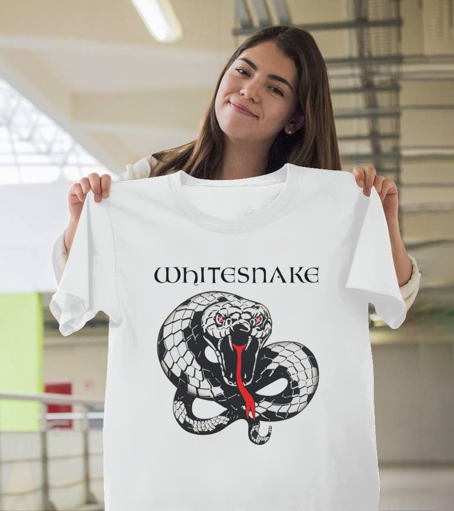 Whitesnake Logo Coiled Snake T-Shirt