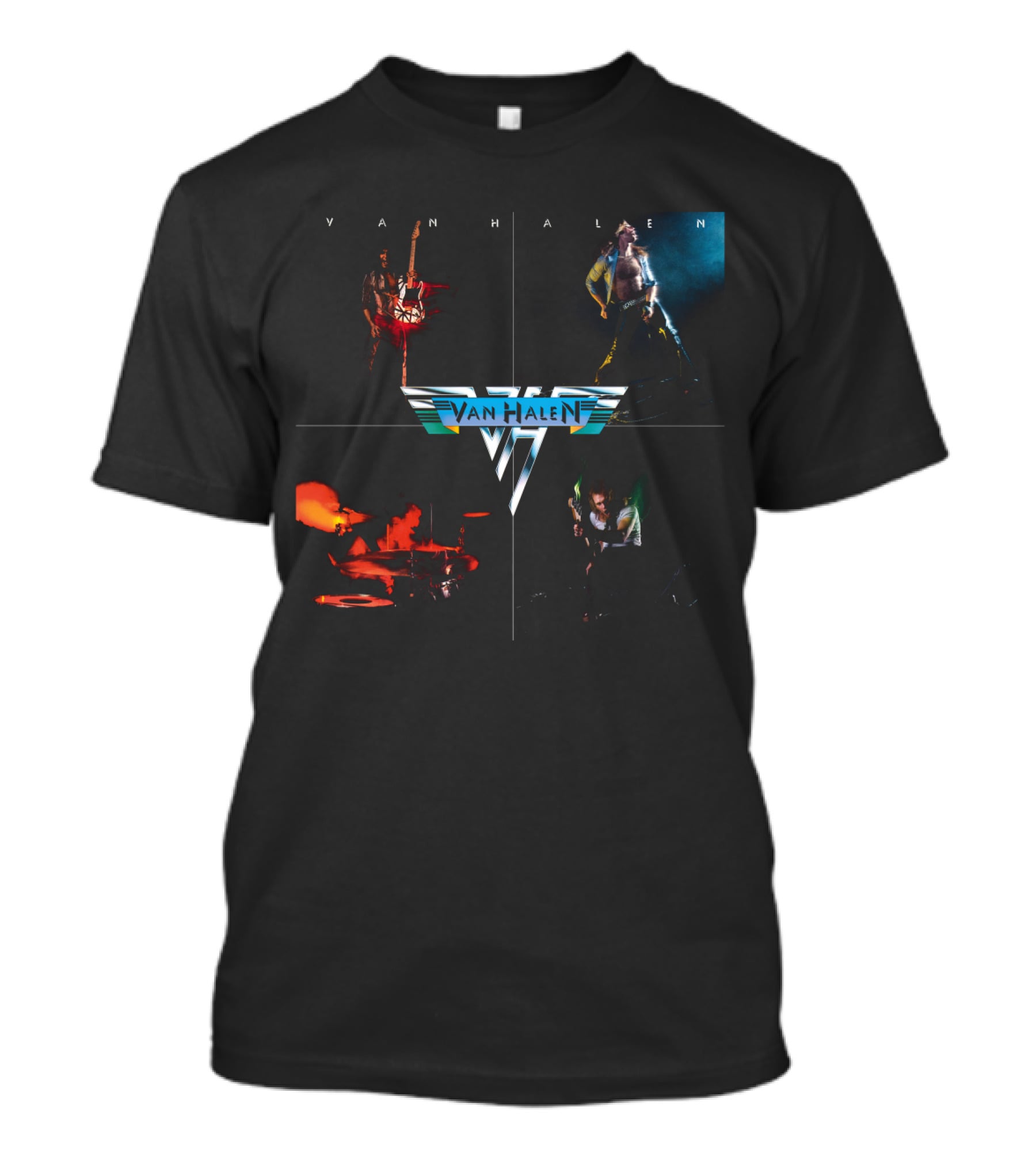 Van Halen Band Members Collage T-Shirt